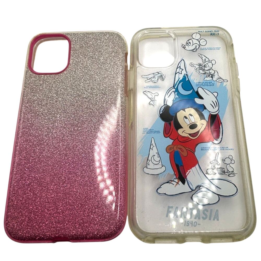 Pink & Blue Disney Outterbox Mickey Phone Bundle